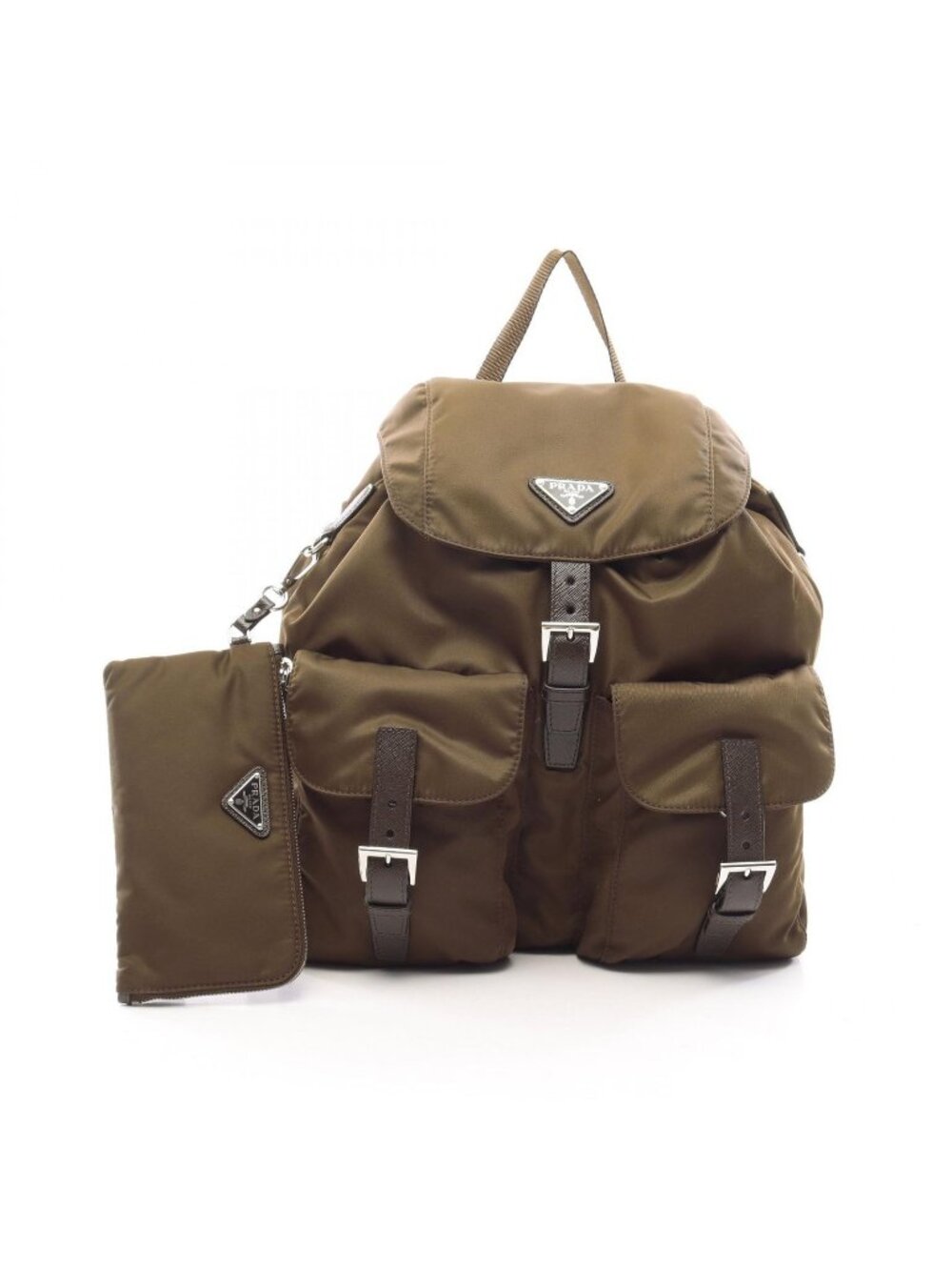 Prada Backpack Re-Nylon Medium Nylon Saffiano Leather